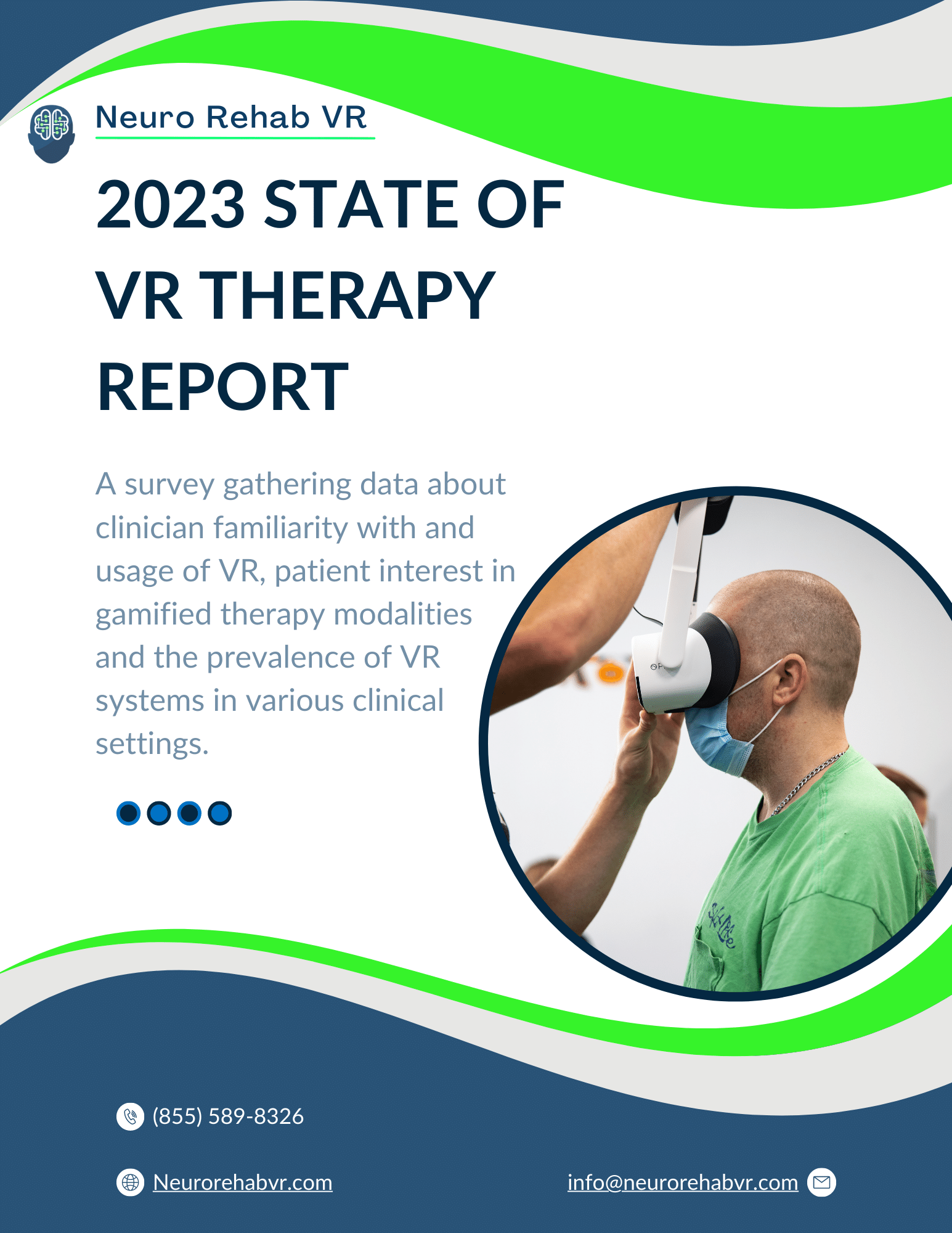 2023 State of VR Therapy Report by Neuro Rehab VR Cover